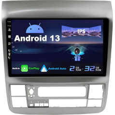 SXAUTO Android 13 IPS Autoradio für Toyota Alphard (2002-2010) - Eingebaut CarPlay/Android Auto - Rückfahrkamera KOSTENLOS - 2G+32G - Lenkradsteuerung DAB Fast-Boot WiFi DSP Bluetooth - 2 Din 9 Zoll