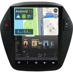 YUNTX [4GB + 64GB] Android 12 Car Radio for Hyundai Tucson IX35 (2009-2015)-[Integrated CarPlay/Android Car/DSP/GPS]-9.7 Inch IPS Touch Screen CAM+MIC-DAB/Mirror Link/Bluetooth 5.0/AHD/360 Camera/WiFi