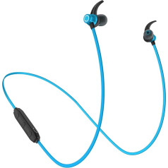 Garegce Wireless Sports Headphones Wireless Sport V5.0 HiFi Stereo Magnetic Handsfree CVC 6.0 Microphone Noise Cancelling Compatible with iPhone and Android Blue