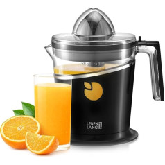 LEBENLANG Electric Juicer 800 ml & Adjustable Strainer - Orange Squeezer, Citrus Juicer, Lemon Squeezer, Fruit Press, Orange Juicer Citrus Press Electronic Orange Juicer