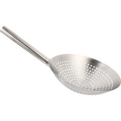 Housoutil Skimmer Kitchen Slotted Spoon Stainless Steel Strainer Skimmer Skimmer Oil Filter Spoon Slotted Spoon Strainer Ladle Pasta Strainer Mesh Strainer for Restaurant Home Kitchen Hot Pot 30 cm