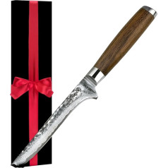 adelmayer® Damascus Knife Boning Knife (Blade: 16 cm) for Meat and Fish - Extremely Sharp Meat Knife Made of Japanese Damask Steel (Hand Polished) without Accessories