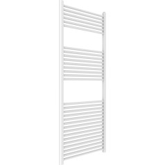 ERCOS Towel Rail Bathroom Radiator Dimensions 650 x 1500 mm Radiator White Modern 1/2 Inch Connections Supplied with Mounting Kit