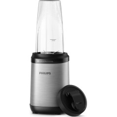 Philips 5000 Series Standmixer - Mini Smoothie Maker, Abnehmbare Klingen, 700ml Becher, ProBlend Plus-Technologie, Leicht zu reinigen, Elegantes, kompaktes Design. 800Watt Leistung. Silber (HR2764/00)