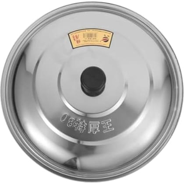 Steak Cover Cooking Pan Lid Stainless Steel Cookware Lid Replacement Pot Lid Title Pan Wok Lid Anti-Scald Pot Lid for T? Pans Pans 33 cm Cooking Pot Lid