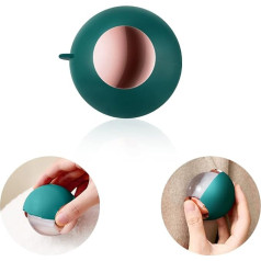 Zueyen Hair Removal Balls, Lint Roller for Pet Hair, Reusable, Washable, Mini, Portable, Wash, Sticky Cleanser (Green)