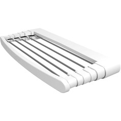 Gimi Telepack 100 Wall-mounted clothes dryer in resin and aluminium, 7 m drying length