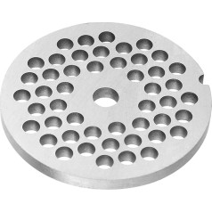 Perforated Disc Set for All Meat Grinder Sizes, Meat Grinder Knife Stainless Steel Disc Professional Replacement Part Meat Grinder Plate Knife for Grinder Mincer (Small Round Hole 5 mm)