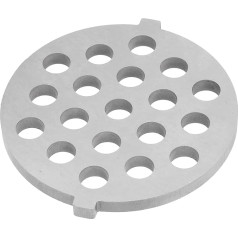 Cyrank Meat Grinder Disc, 8mm Hole Meat Grinder Disc Plate Stainless Steel Meat Grinder Plate Disc Blade for Stand Mixer Meat Grinder Attachment