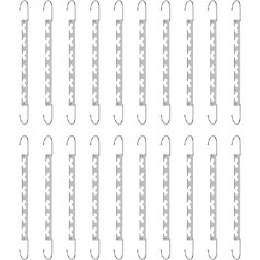 cycleacc Magische, platzsparende Kleiderbügel, platzsparend, Edelstahl, Metall, tragbar, langlebig, Kleiderschrankaufbewahrung, Geschenk zum Einzug, 20 Stück