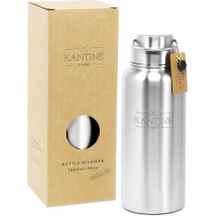 Kantine 51° Nord ® Milkman Insulated Flask 1000 ml Double-Walled Stainless Steel Drinking Bottle 1 Litre