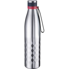 Westmark Drinking Bottle, Made of Glass With Print, Incl. Protective Cover, 550 ml, Glass, Silicone, Rubber, Bisphenol A-Free