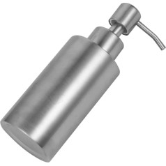 Cabilock Empty Stainless Steel Bottles Metal Refillable Soap Dispenser Shampoo Bottle for Liquid Skin Care Lotion Cosmetic Shampoo Pump Bottle 250ml