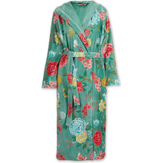 PIP Studio Good Evening Green Women's Terry Bathrobe with Hood, Green