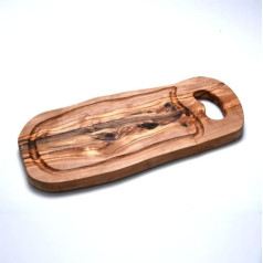 Zerazi Chopping Board for Tapas and Aperitifs, 35 cm, Olive Wood, Environmentally Friendly, Completely Handmade, Sustainable, Hygienic