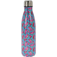 Stainless Steel Vacuum Flask - Vacuum Insulated Water Bottle for Cold and Hot Drinks - 500 ml - Keeps Cold for up to 12 Hours and Hot for 6 Hours (Melons)
