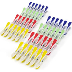 Hangerworld Pack of 48 Deluxe Extra Strong Soft Grip Clothes Pegs for Washing Lines