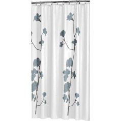 Sealskin Textil Duschvorhang Orchid, Farbe: Weiß, B x H: 180 x 200 cm