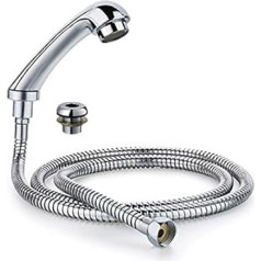 Salon Shower Head Chrome Plated with Tap and Shower Head
