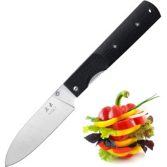 Miki 440A Stainless Steel Blade G10 Handle Japanese Chef Folding Pocket Knife for Outdoor Camping Cooking