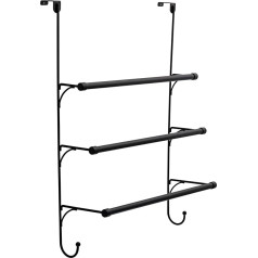 Franklin Brass 193153-MB Bath Towel Holder with Hook, Matt Black
