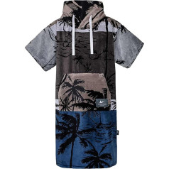 ATLANTIC SHORE | Surf Poncho | Badeponcho mit Kapuze aus 100% Baumwolle | Unisex | Special Editions für Erwachsene