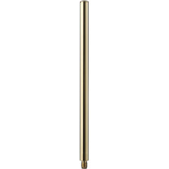 Bürstenking Gold Plated Brass Toilet Brush Handle, Elegant Replacement Toilet Brush Handle, Fits Various Toilet Brush Fittings, M12 Male Thread, Approx 280mm Long
