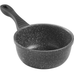 Sovereign Stone Marble Coated Milk Pan 16 cm, Small Pots, Small Pans, Milk Pan, Induction Cooker, Milk Saucepan, Non-Stick Milk Pot with Pouring Lip, Suitable for All Hob Types