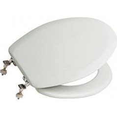 Roca Lucerna A801099004 - Toilettensitz, mit verchromten Scharnieren, Weiß