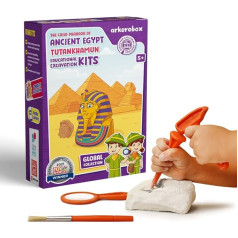Arkerobox - Discover Ancient Egypt - Archaeological Excavation Kits - Construction Kits for Children to Learn to Play - With Explanations and Instructions - Children from 5 Years