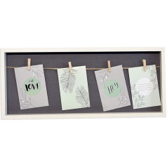 Gallery Solutions Photo Frame Collage Clothes Line with Pegs