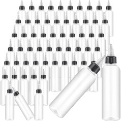 Irenare Boston-Dosierflaschen, leere Haarölflaschen mit Drehverschluss von 20/410, für ätherische Öle, Haarapplikator, Flüssigkeiten, Gewürzspender, 118 ml, 30 Stück