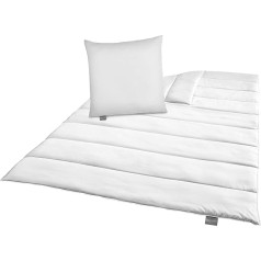 Traumnacht Green Bedding Set – All-Year Duvet 135 x 200 cm + Pillow 80 x 80 cm, Sustainable with Microfibre Cover, Produced according to German Quality Standard