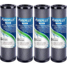 ICP-S-CTO10 ICP-S-CTO10 Carbon Block Filter Cartridge Replacement for Whole House Sintered Activated Carbon Water Filter, 10 x 2.5 Inch, Pack of 4