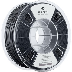 QIDI TECH ASA Filament 1.75 mm Black, 3D Printer Filament ASA 1 kg Spool (2.2 lbs), High UV Resistance, Low Odour, Perfect for Printing Outdoor Functional Parts