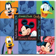 Sandylion 12 x 12 Zoll Sammelalbum Mickey und Friends geprägt Post Bound Album, Mehrfarbig