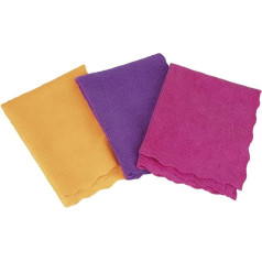 Microfibre Cloth | Pack of 12 Packs | Dimensions 40 x 30 cm | 3 Colours | Washable at 60° | Multi-Purpose Box