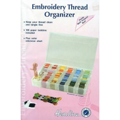 2 x Large Plastic Storage Box for Embroidery Floss / Thread