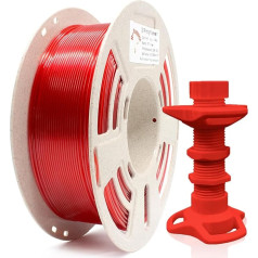 RepRapper Easy to Print PETG Filament 1.75 mm, Stronger Toughness, 3D Printing Filament, 1 kg (2.2 lbs) Spool, Dimensional Accuracy +/- 0.03 mm for FDM 3D Printer/3D Pen, PETG Red