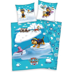 Paw Patrol Bed Linen Set Cuddly Warm 80 x 80 cm and 135 x 200 cm Flannel