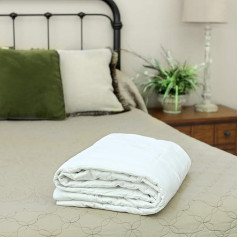 Silk Bedding Direct. Mulberry Silk Microfibre Filled Duvet Single Size 200cm x 150cm Summer Weight Hypoallergenic Oeko-Tex® Standard 100 Certification