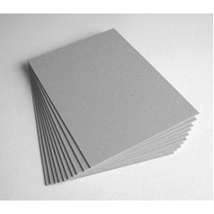 A4 2000 Micron Grey Card (Pack of 10)
