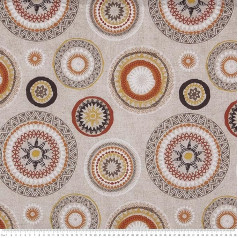 Kt KILOtela - Printed Decorative Fabric Dimensions: 300 cm Length x 280 cm Width | Mandala - Multicoloured