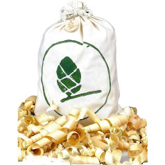 Pine Bag Approx. 45 x 30 cm Filled with Fragrant Hand-Planed Pine Curls, Pine Cushion Filling, Pine Shavings, Pine Wood