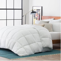 LUCID Hypoallergenic King Size Quilt White