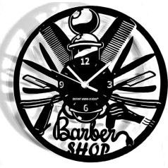 Instant Karma Clocks Barber Shop Hairdressing Salon Wall Clock Gift Idea Beauty Salon Wooden Black 30 x 30 cm