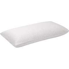 Pikolin Home AH228 Pack of 2 Memory Foam Pillows with Double Bamboo Cover, Very Breathable, Medium Strength, Height 14 cm, White, 2 Unidad (Paquete DE 1), 2