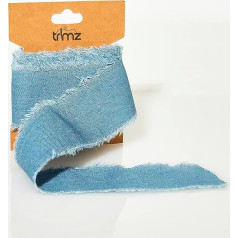 Trimz Frayed Edge Denim Ribbon 40mm x 3m