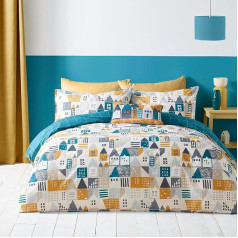 Fusion - Nordica - Duvet Cover Set - Teal Double