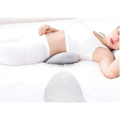 Orthopaedic Lumbar Cushion Bed Sofa Sleeping Lumbar Support Pillow Ergonomic Design Waist Pressure Memory Foam Breathable Sleeping Pillow Under Back Lumbar Cushion Relief Comfortable